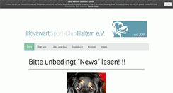 Desktop Screenshot of hovawarte-haltern.de